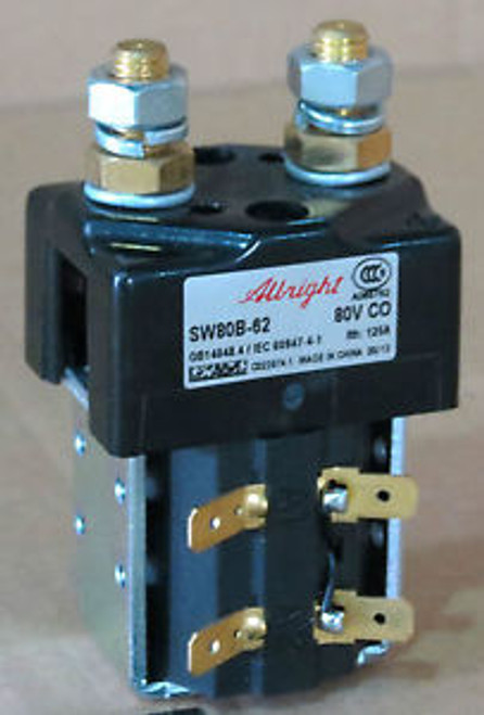 4 Albright SW80B-62 SOLENOID 80V 125A Contactor Solenoid Cart F/R Switch