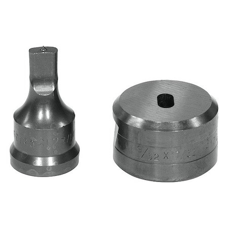 EDWARDS Oblong Punch & Die Set - ED9-PDOB1/4X1/2