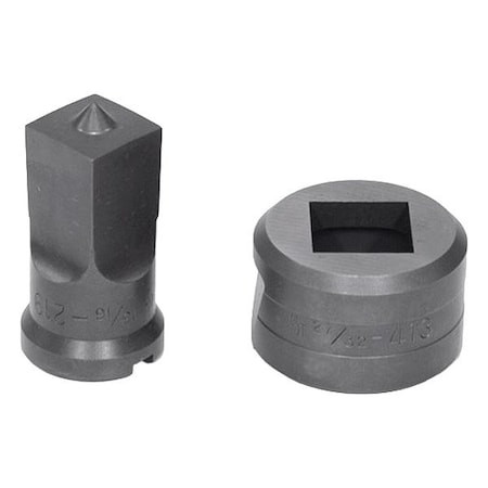 EDWARDS Square Punch & Die Set - ED9-PDSQ13/16