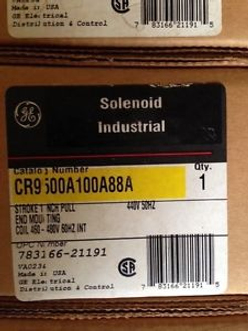 Brand NEW GE CR9500A100A88A pull Solenoid Coil 460-480V/60HZ 440V/50HZ 15D1G086