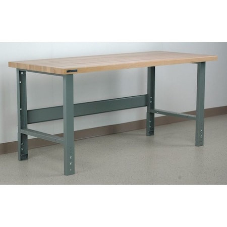 STACKBIN Bolted Workbenches, 96" W, Adjustable Height, 3500 Lb. - A9630-3505