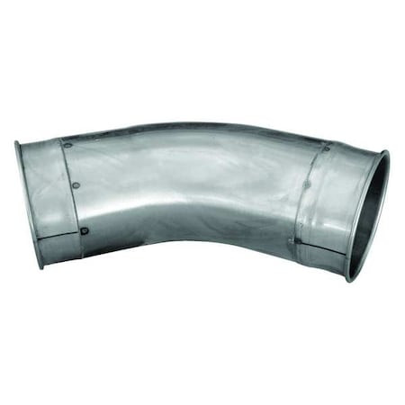 NORDFAB Round 90 Degree Elbow, 5 in Duct Dia, 304 Stainless Steel, 14 Ga Ga, 17 in W, 17" L, 5 in H - 8010003659