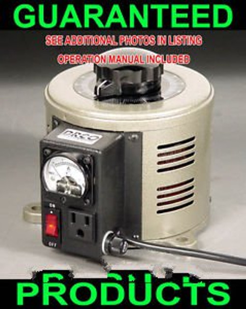 NEW DRCO IMPROVED TENMA 15A METERED VARIAC VARIABLE AC SOURCE LIFETIME WARRANTY!