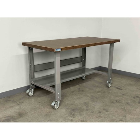 STACKBIN Workbench,mobile,height,adj. - H7230-3512-GY