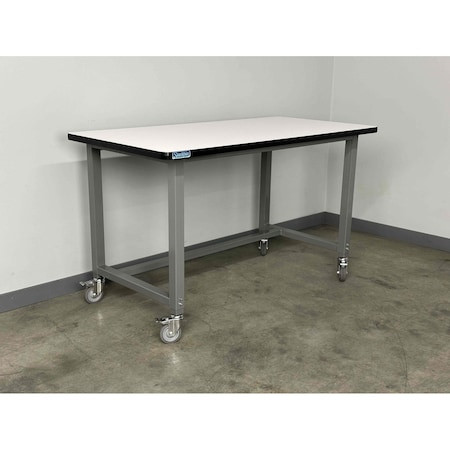 STACKBIN Workbench,mobile,tubular,frame - E6030-T-1012-BG