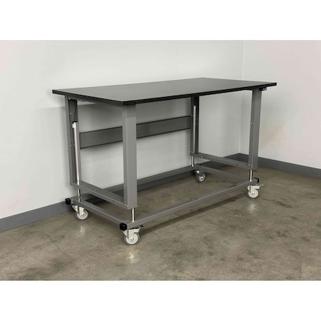 STACKBIN Workbench,mobile,tubular,frame - PH4830-2500-E-VB