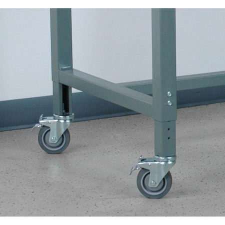 STACKBIN Workbench,mobile,tubular,frame - P6036-T-1012