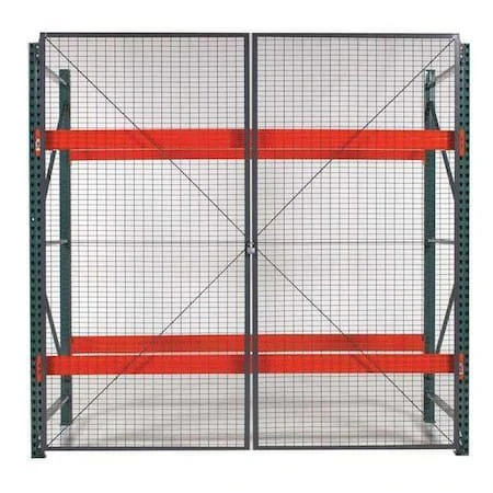 WIRECRAFTERS Pal Rack Dble Hinged Dr,96inw,2in Based - RDH888