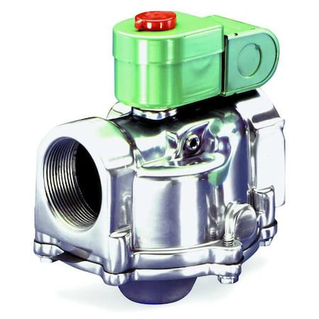 ASCO Solenoid Valve, 2-way, 2-position, Normally Open, 1-1/4 in Pipe Size, 120v Ac, High Flow, Aluminum - 8215C063CSA