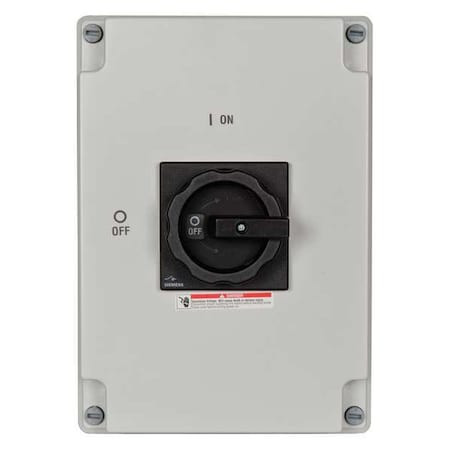 SIEMENS Nonfusible, Safety Switch, Heavy Duty, 600 V, 3pst - 3LD28660TB510US2