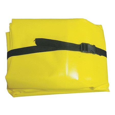 BRADY Lightweight Portable Spill Containment Berm, 4'x 4', Sump Capacity 79 Gal - SB-SL44