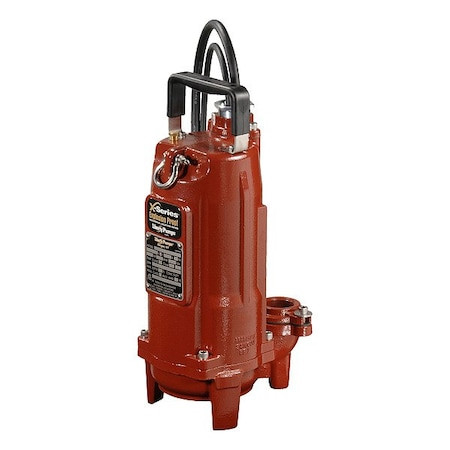 LIBERTY PUMPS Effluentpump,35ft,3a,1hp,440to480vac - XFL74M-3