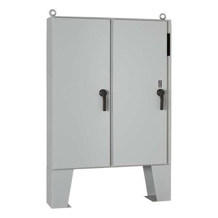NVENT HOFFMAN 3 Point Latch with Padlock Handle Electrical Enclosures, 60.13 in H, 12.12 in D, 49-3/4 in W, 12 - A60X4912LPFTC