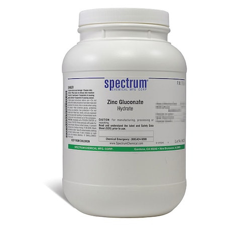 SPECTRUM Zinc Gluconate,2.5kg,cas 4468-02-4 - ZI108-2.5KG