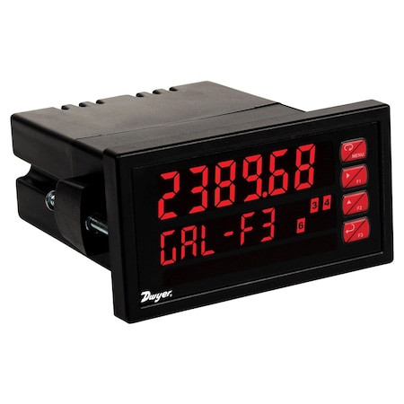 DWYER INSTRUMENTS Analog Panel Meter, 12-24 Vdc, No Relays, No Transmitter. - APM-200