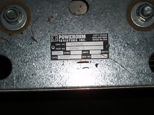 Powerohm resistors 351 OHMS Bank 3 p/n 100 HP