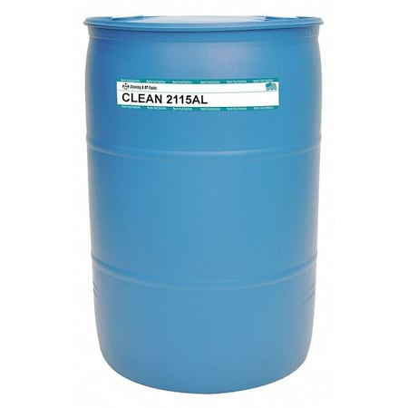 MASTER STAGES Cutting Fluid, Clean 2115al, 54 Gal, Drum, Yellow - CL2115AL-54G