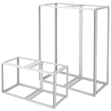 NVENT HOFFMAN Double-bay Frames, 2000x1800x800mm, Lt Gray, Steel - PF20188
