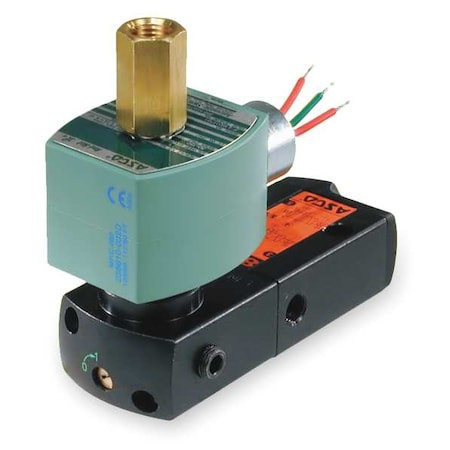 ASCO Solenoid Valve, 3-way, 2-position, Configurable, 1/4 in Pipe Size, 24v Dc, Remote Pilot, Nbr, Pur - EF8551A017MS