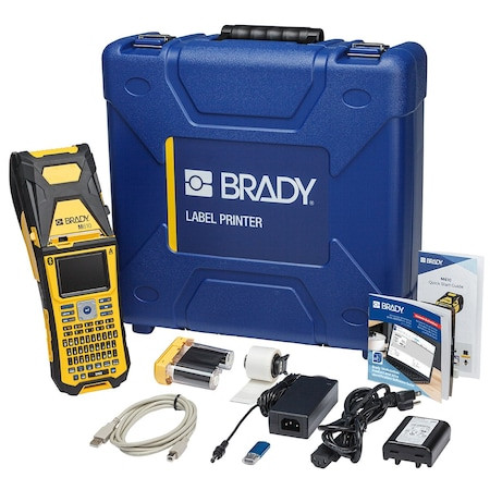 Brady M610 2in Industrial Portable Label Printer with Bluetooth and Product and Wire Id Software and Accessories Kit - M610-B-PWID