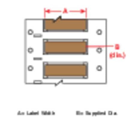 BRADY 2" X 1-21/32" Brown Wire Marking Sleeves, 3ps-1000-2-br