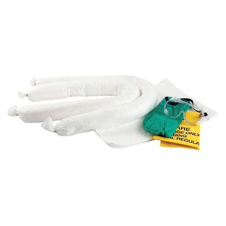 BRADY Spill Kit, 38 Gal Volume Absorbed Per Kit, 55 Gal Capacity, Drum, Yellow, 70 - SKO-55-LW