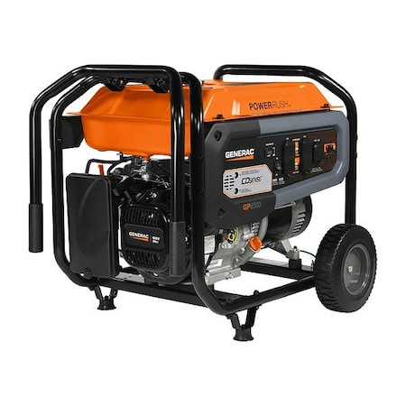 GENERAC Frame Generator with Cord, Gasoline, Recoil Start, 120/240v Ac - 7672