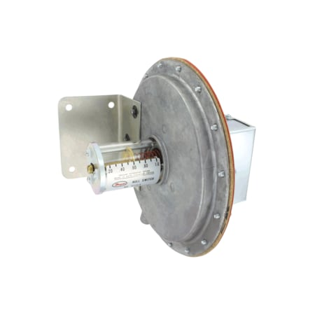 DWYER INSTRUMENTS Floating Contact Null Switch, Range 0.2-1.0" W.c., Adj. Null Span, .02 Min. Set, .06 Max. Set. - 1640-1