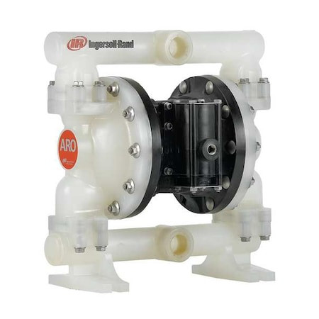 ARO Double Diaphragm Pump, Polypropylene, Air Operated, Ptfe, 53 Gpm - PD10P-APS-PTT