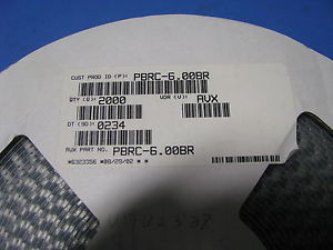KYOCERA ( AVX ) 33 pF 0.5%  6.00 MHZ RESONATOR PART # PBRC-6.00BR  2000 PC REEL