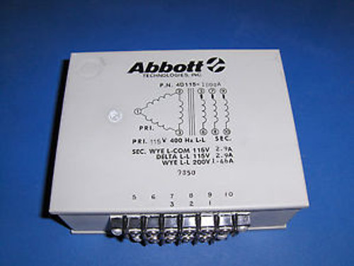 ABBOTT TECHNOLOGIES 4D115-1000A  Power Transformers - 1 PC