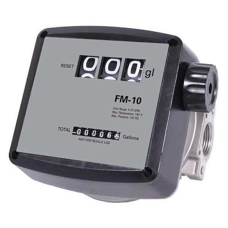 DAYTON Flowmeter,mechanical,32 Gpm,1 in Fnpt - 12F730