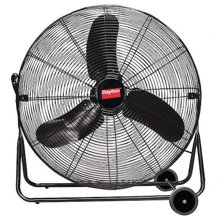 DAYTON Light Duty Quiet Design Industrial Fan, Floor Mount, 30 in Blade Dia, 115v, 3,450/6,090/7,450 Cfm - 6AGZ0