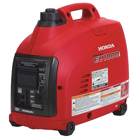 HONDA Portable Generator, Gasoline, 900 W Rated, 1,000 W Surge, Recoil Start, 120v Ac, 8.3/7.5 a - EU1000TAN1