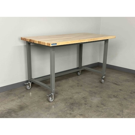 STACKBIN Workbench,mobile,tubular,frame - M4836-1012-VB
