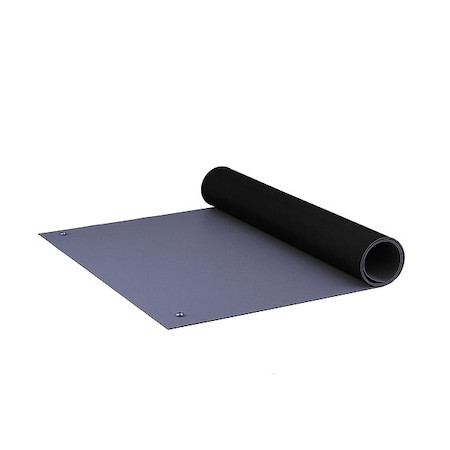 STATICIDE Dissipative Table Mat,gray,rubber,l 72in - 8385DGYM3672