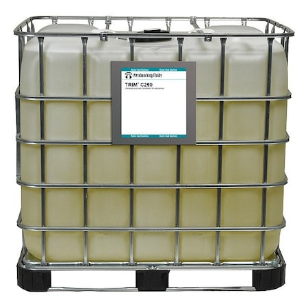 TRIM Cutting Fluid, C290, Synthetic, 270 Gal, Tote, Colorless to Light Yellow - C290-270G