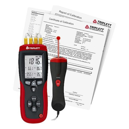 TRIPLETT Thermometer, Lcd, 2 In, Thermocouple - TMP74-NIST