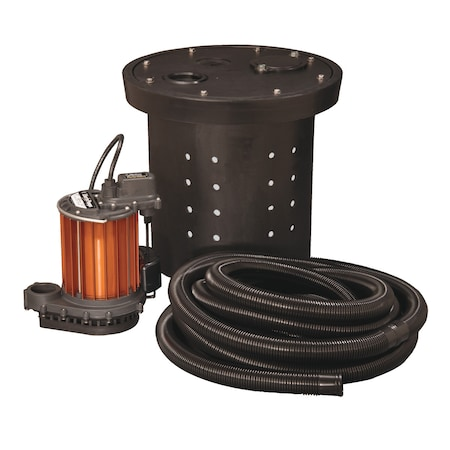 LIBERTY PUMPS Sumppumpsystem,10ft,1/3hp,115vac - CSP-257