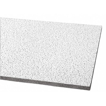 ARMSTRONG Fine Fissured Ceiling Tile, 24 in W X 48 in L, Square Lay-in, 15/16 in Grid Size, 8 Pk - 1811
