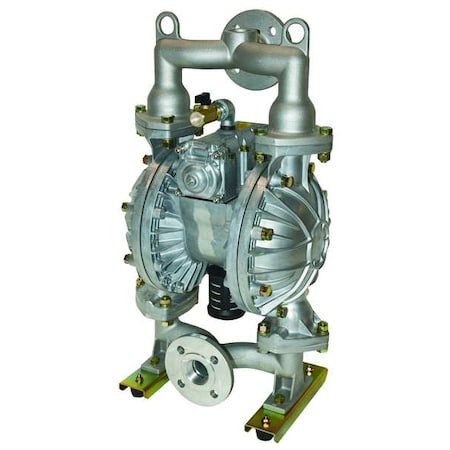 DAYTON Double Diaphragm Pump, Aluminum, Air Operated, Santoprene, 115 Gpm - 3HJX1