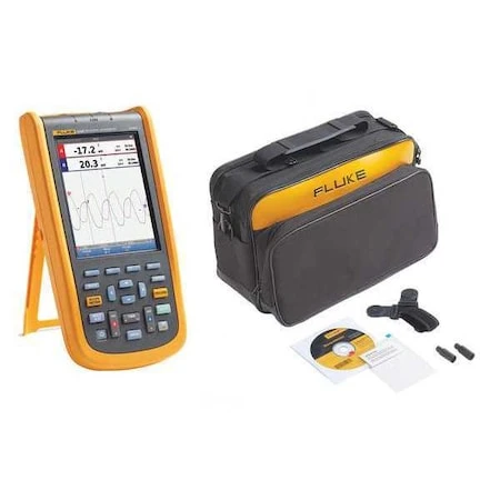 FLUKE Compact Handheld Oscilloscope, 40 Mhz Mhz, 2 Channels, 5.7 in Color Tft - FLUKE-124BS/WWG