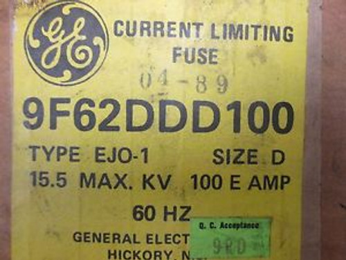GENERAL ELECTRIC - GE - MOD# 9F62DDD100 - CURRENT LIMITING FUSE - TYPE: EJO-1