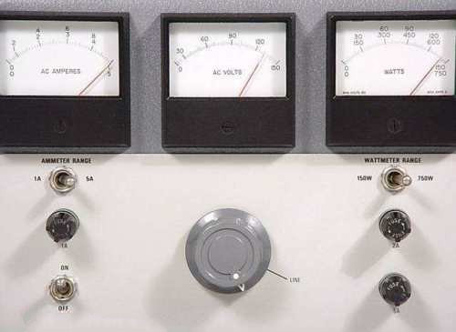 GENERAL RADIO TRIPLE METERED VARIAC AC POWER LINE ANALYZER CONDITIONER REGULATOR