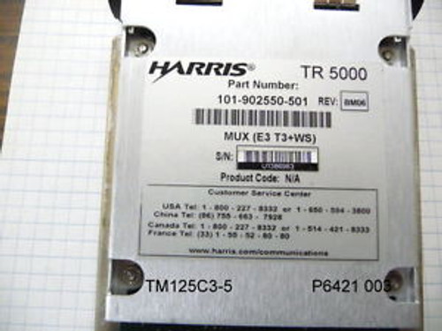 HARRIS TRUEPOINT 5000 101-902500-501 MUX (E3 T3+WS) NDX-902550