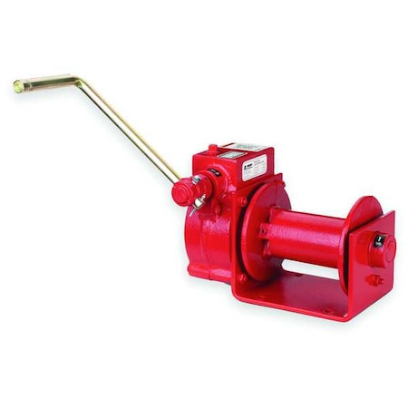THERN Hand Winch,worm Gear,w/brake,4000 Lb. - 482