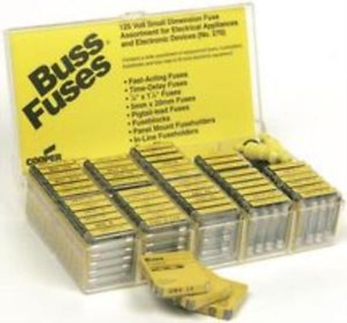 New Brand No.87F2357 Cooper Bussmann 270 Fuse Assortment Kit 270 Fuses