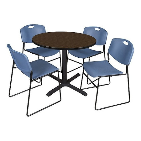 CAIN Breakroom Table and Chair Set - TB36RNDNW44BE