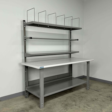 STACKBIN Packing Work Bench, 72" W, 1000 Lb. - 4-6PACK-8C-BG