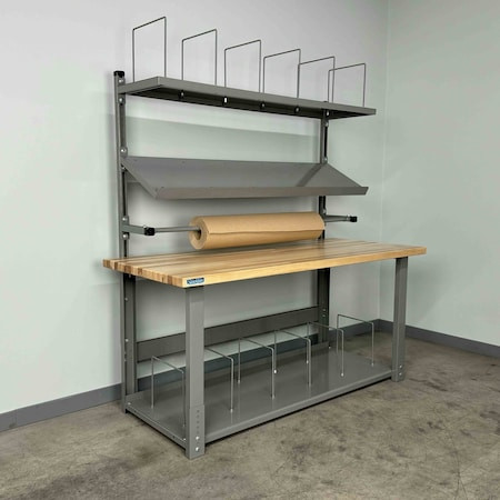 STACKBIN Packing Work Bench, 72" W, 1000 Lb. - 4-6PACK-4M-BK